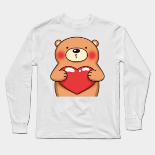 Bear with heart Long Sleeve T-Shirt